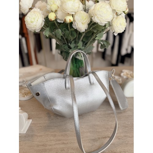 Cüzdanlı Gümüş Çanta