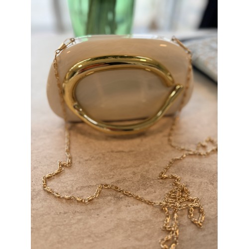 Tutma Detaylı Bej Çanta