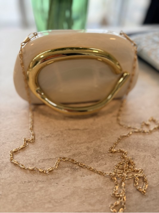 Tutma Detaylı Bej Çanta