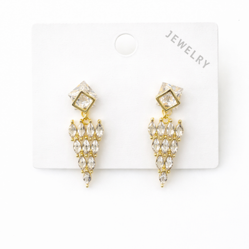 Sallantılı Taşlı Gümüş İğneli