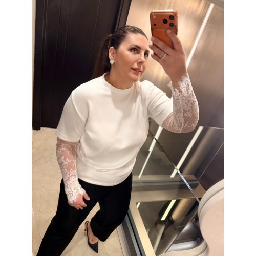 Dantel Detaylı Tişört