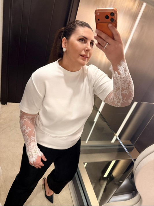 Dantel Detaylı Tişört