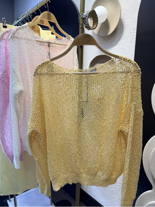 Sarı Standart Beden Bluz