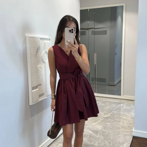 Orjinal Marka Bordo Elbise