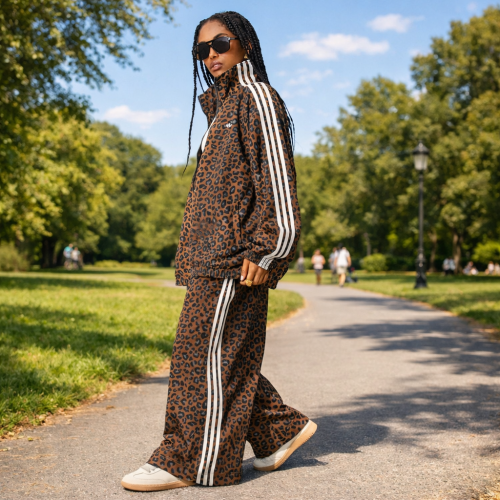 Leopar Desenli Eşofman