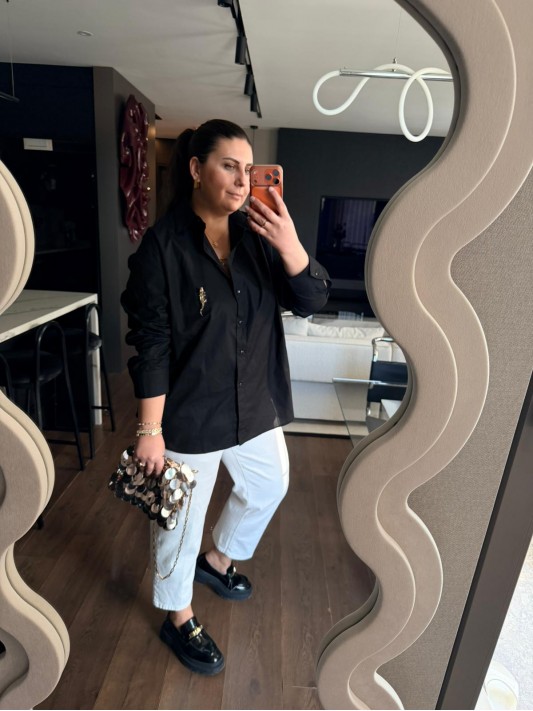 Siyah Salaş Gömlek