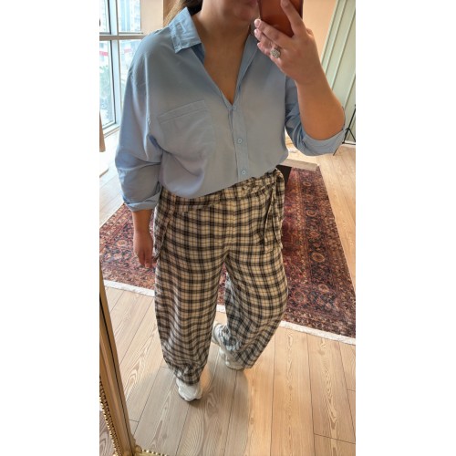 Belden Bağlamalı Pantolon