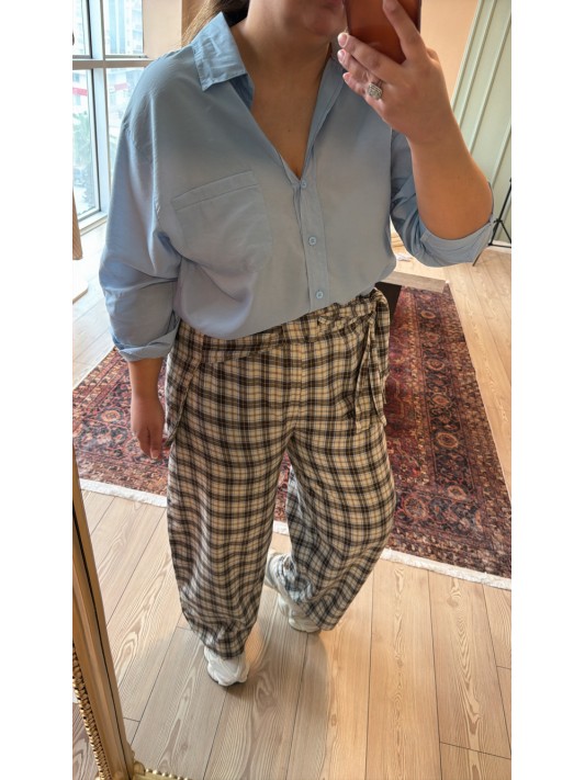 Belden Bağlamalı Pantolon