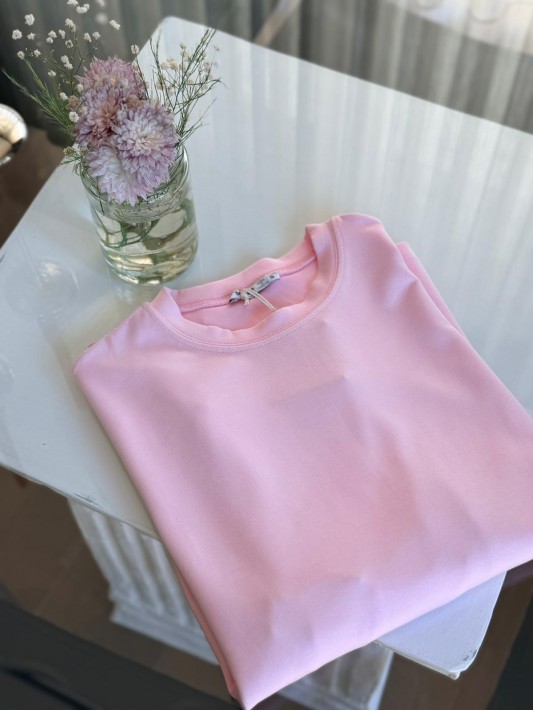 Oysho Kumaş Tişört Pembe