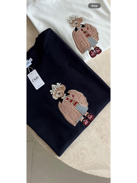 Taşlı B.club Tişört