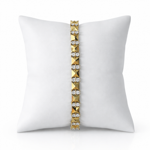 14K Xuping Bileklik Zirkon Taşlı