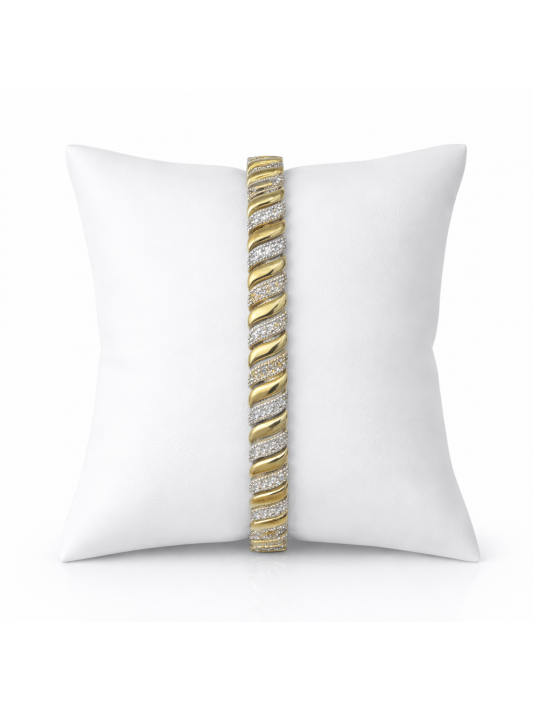 14K Vip Bileklik Zirkon Taşlı