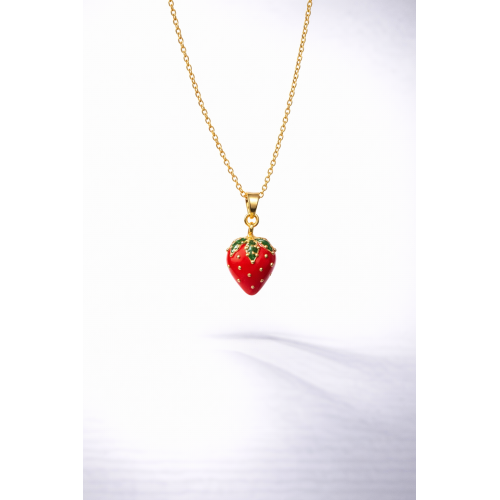 Zirkon Taşlı Çelik Kolye