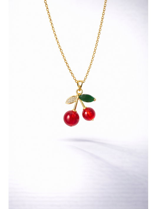 Kiraz Çelik Kolye